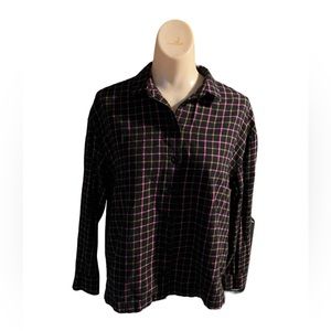 Madewell Flannel Westlake Shirt in Stoppard Plaid XS